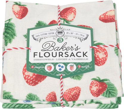 Berry Patch Floursack Towels (Set of 3)1