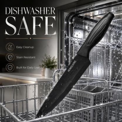 Knife Set with Built-In Sharpener Block, Dishwasher Safe4