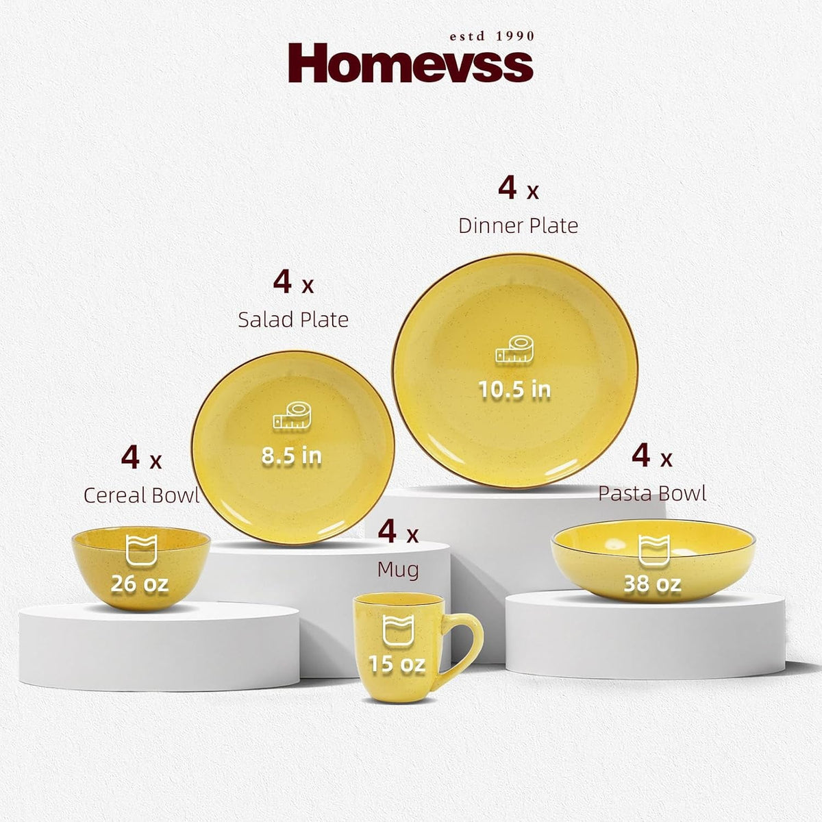 homevss-20-piece-dinnerware-set-serves-4-bright-glaze-yellow-plates-and-bowls-sets-with-speckle-effect-for-microwave-dishwasher-safe