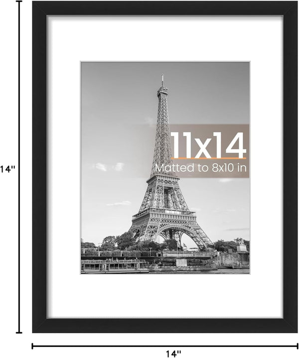11X14 Picture Frame, Wall Decor Photo Frames, Black 1 Pack8
