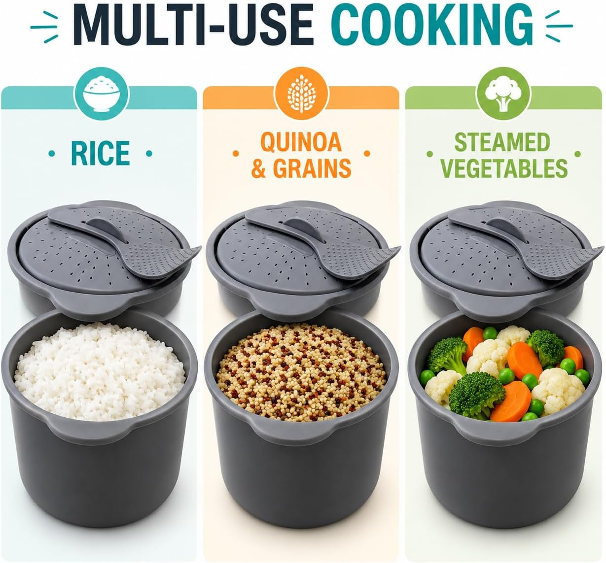 microwave-rice-cooker-and-grain-steamer-2-3l-with-paddle-and-measuring-cup-2-3l-microwave-cooker-for-rice-grains-and-vegetables-with-locking-vented-lid-paddle-and-measuring-cup