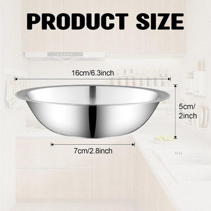 15 Pcs Stainless Steel Bowls 6.3 Inch Base Prep Bowls2