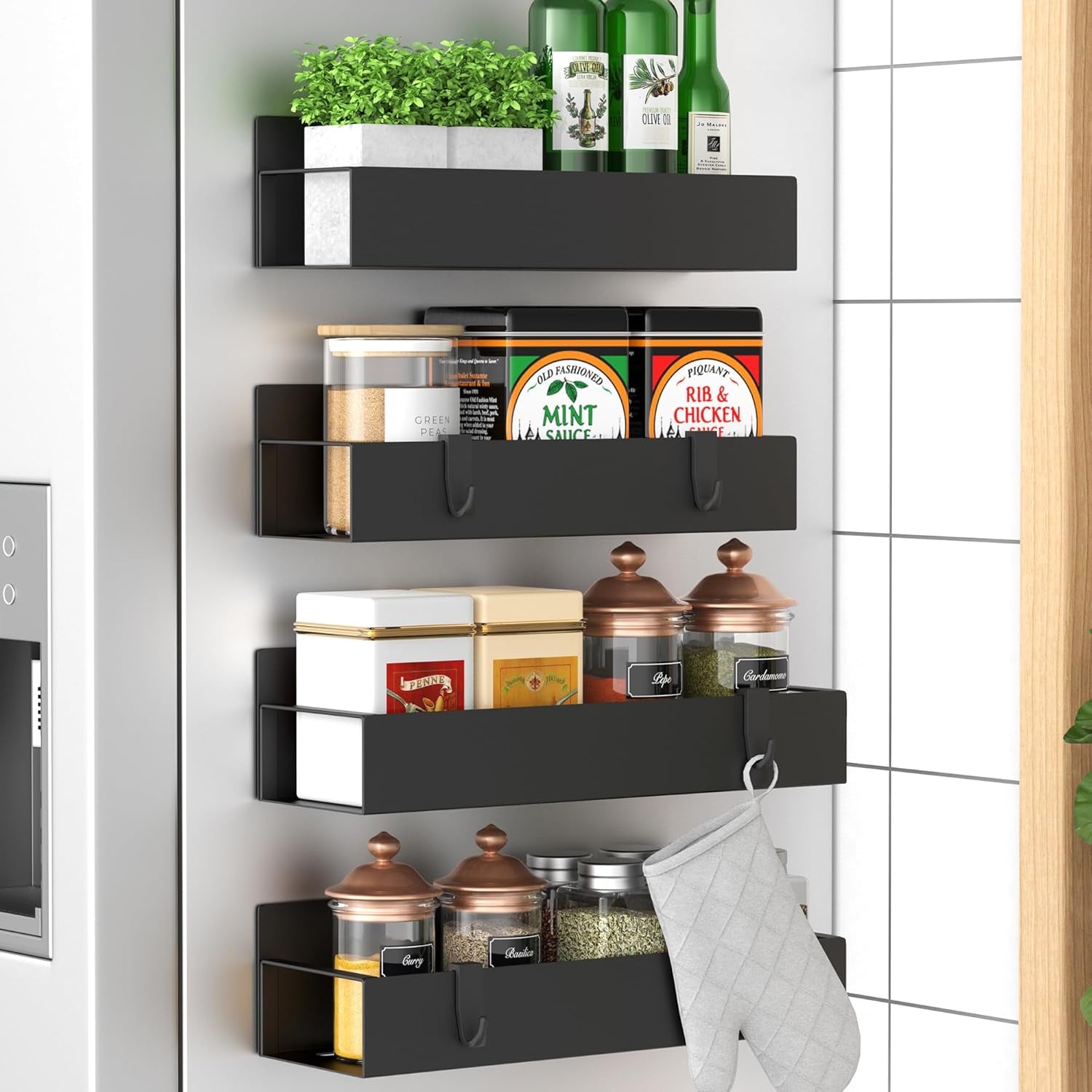 metal-magnetic-spice-rack-for-refrigerator-black-4-pack-magnetic-shelves-heavy-duty-for-fridge-in-kitchen-seasoning-storage-organizer-for-oven-washer-and-dryer-for-heavier-items
