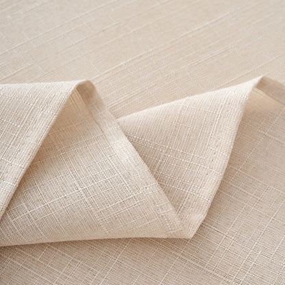 Linen Tablecloth 84 Inch - Rustic Dining Table Cloth 6Ft Water Resistant Farmhouse for Kitchen Café, Champagne, 54 X 84 Inch4