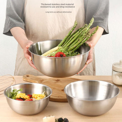 Stainless Steel Mixing Bowls Set for Kitchen, Dishwasher Safe Nesting Bowls for Cooking, Baking, Meal Prepping, 3Pcs 2.5Qt,Stackable7
