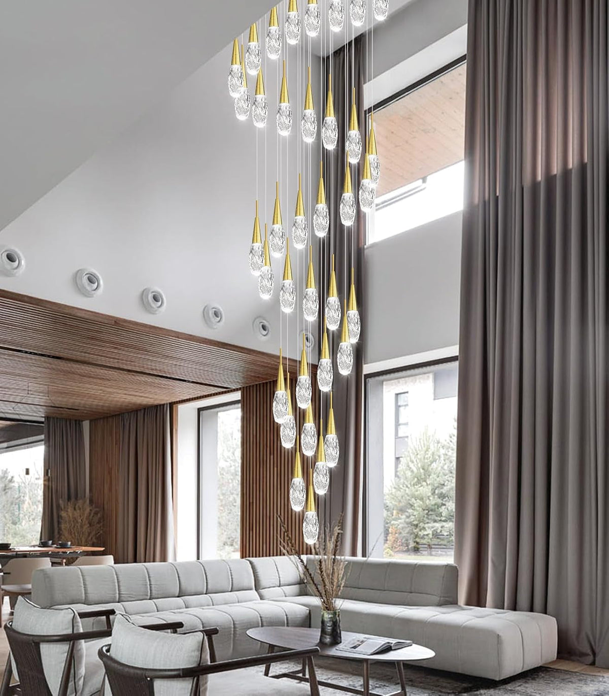 36-lights-197-inches-large-modern-chandelier-led-light-fixtures-high-ceiling-long-light-chandelier-for-entrance-foyer-dimmable-lights-with-remote-living-room-ceiling-pendant-lighting-shine-gold
