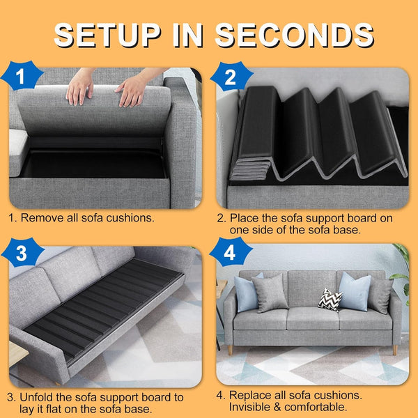 Heavy Duty Couch Cushion Support Board for Sagging Sofa, 30''X81''6