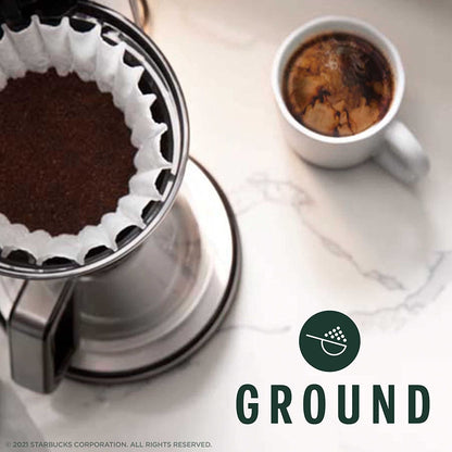 Starbucks Ground Coffee, Dark Roast Coffee, Italian Roast, 100% Arabica, 1 Bag (18 Oz)3