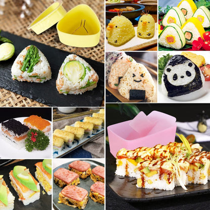 Onigiri Mold, 3 Pack Musubi Press Maker Triangle Rice Ball Mold Maker for Kid Lunch Bento and Home DIY6