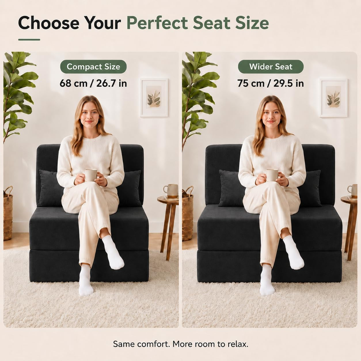 folding-sofa-bed-convertible-sleeper-chair-no-assembly-black