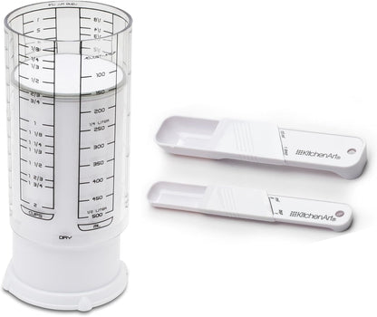 Adjustable Measuring Tool Set, Includes Adjustable Teaspoon, Tablespoon, and 2 Cup Measuring Cup1