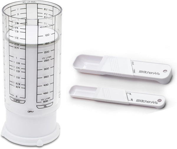 Adjustable Measuring Tool Set, Includes Adjustable Teaspoon, Tablespoon, and 2 Cup Measuring Cup1