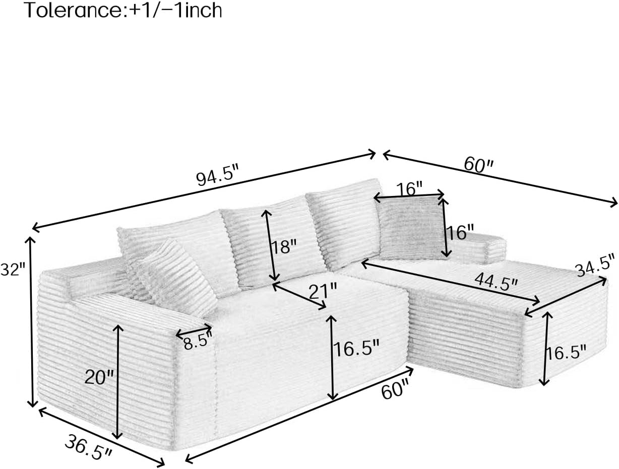 95-l-shaped-cloud-sectional-couch-right-facing-modular-compressed-boneless-sectional-sofa-with-chaise-lounge-plush-corduroy-boneless-corner-sofa-for-living-room