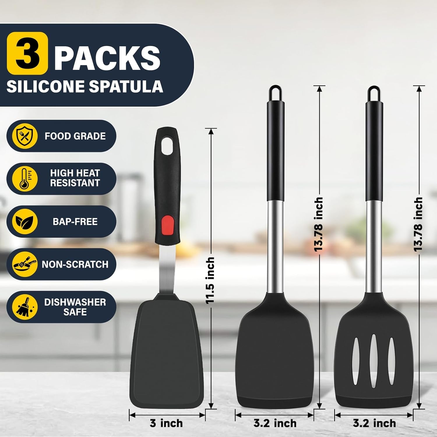 silicone-spatula-set-heat-resistant-solid-slotted-turner-for-non-stick-pans-silicone-cooking-utensils-set-bpa-free-flexible-spatula-turner-for-flipping-eggs-burgers-pancakes-black-3-pcs-a