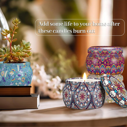 Scented Candles, 4-Pack Soy Wax Candle Set, Gifts for Women3