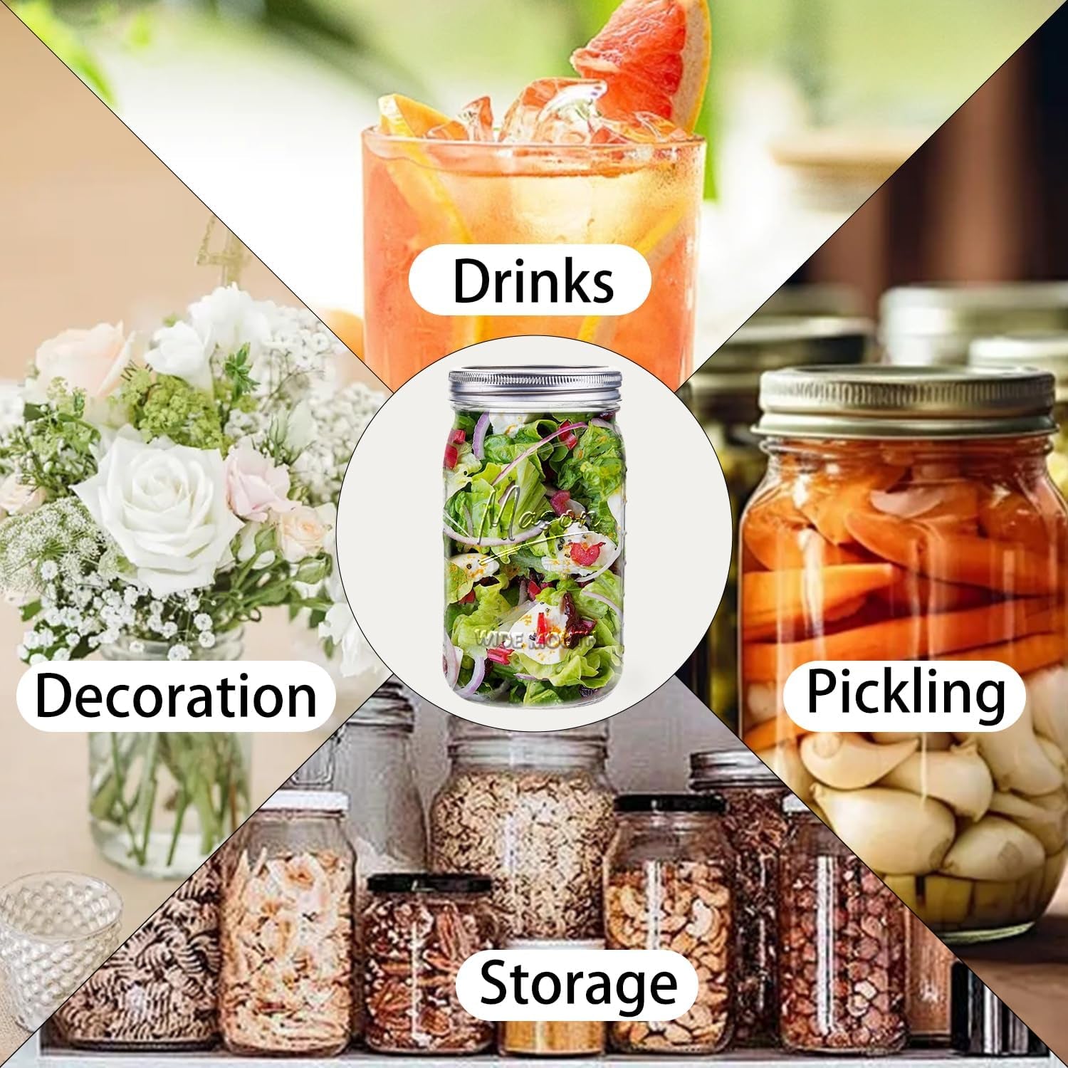 mason-jars-32-oz-12-pack-quart-wide-mouth-mason-jar-with-airtight-lids-glass-canning-jars-for-fermenting-pickling-meal-prep-overnight-oats-centerpieces