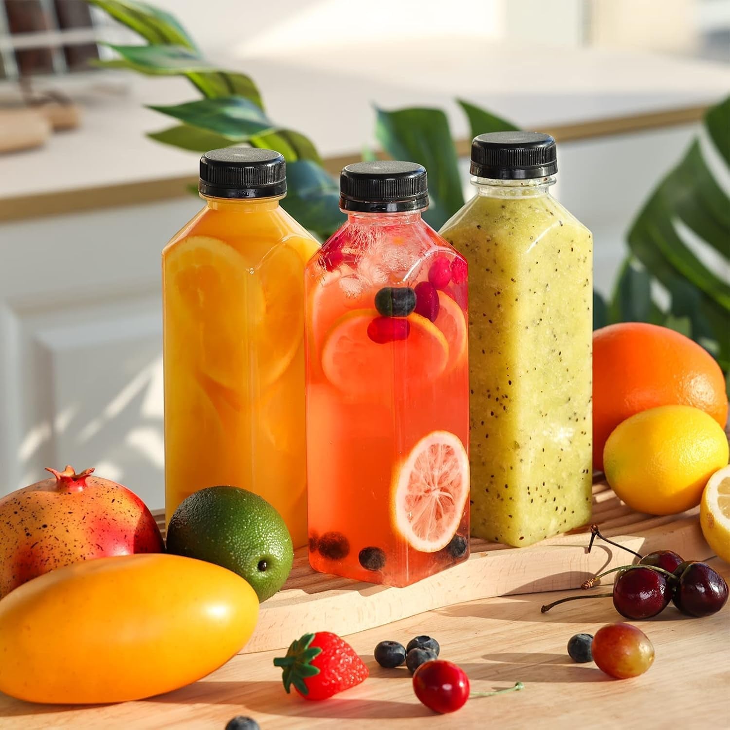 42pcs-16oz-plastic-juice-bottles-with-caps-reusable-juicing-bottles-with-lids-clear-containers-for-smoothies-and-other-beverages