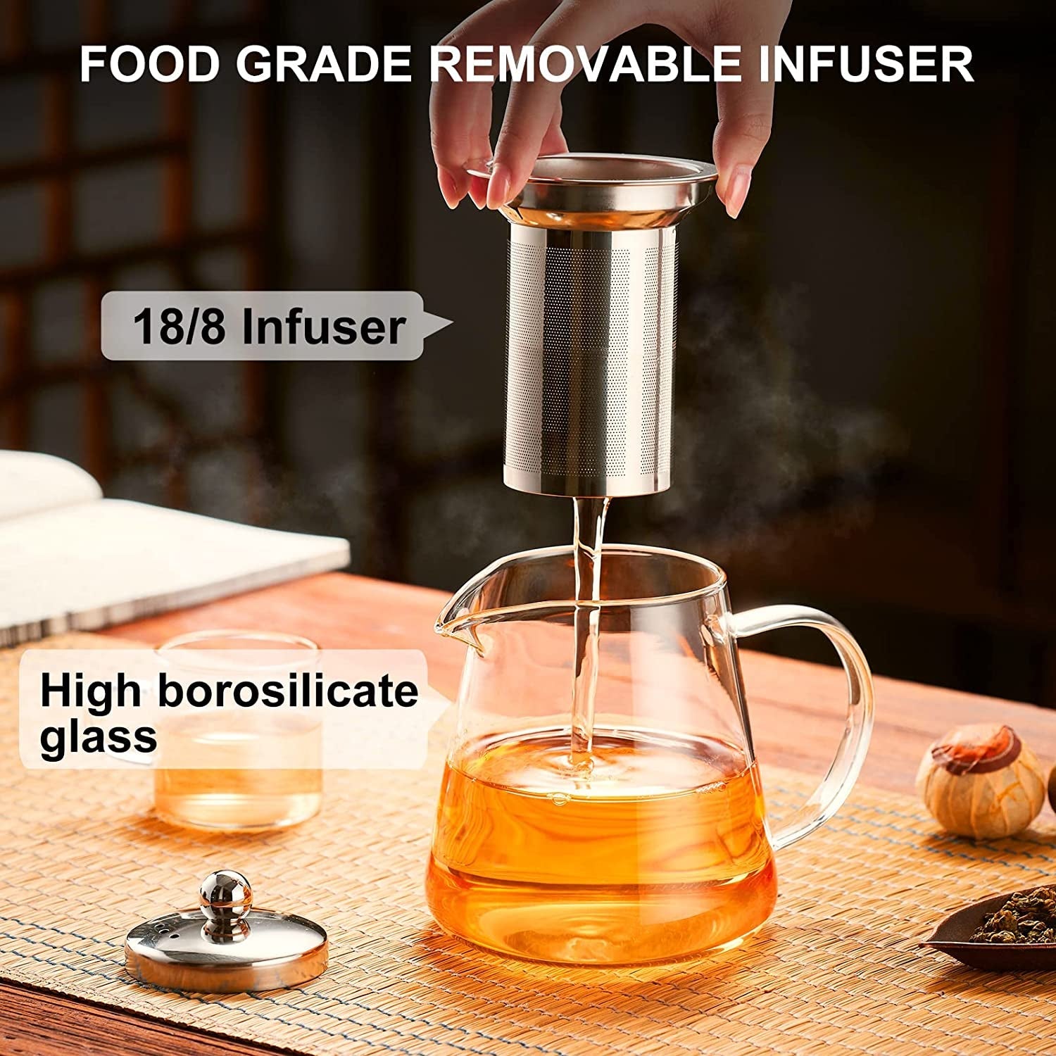 glass-teapot-stovetop-18-6-oz-borosilicate-clear-tea-kettle-with-removable-18-8-stainless-steel-infuser-teapot-blooming-and-loose-leaf-tea-maker-tea-brewer-for-camping-travel-550ml-tea-infuser-tea-strainer-blooming-tea-clear-teapot-borosilicate-glass-tea-brewer-tea-maker-loose-leaf-tea-steeper