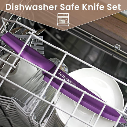 Knife Set, 12 Pcs Color-Coded Kitchen Knives Set, 6 Color Anti-Rust Coating Stainless Steel Chef Knife Sets with 6 Blade Guards Dishwasher Safe, Perfect Holiday Gifts for Kitchen7