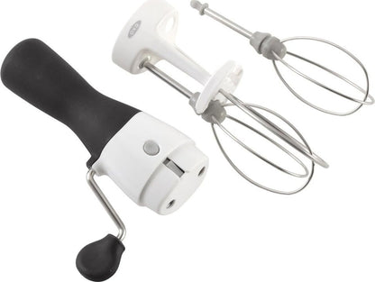 OXO Good Grips Egg Beater | Hand Operated Rotary Beater for Egg, Batter and Whisk Cream, Soft Rotary Cogs, Non-Slip Handle1