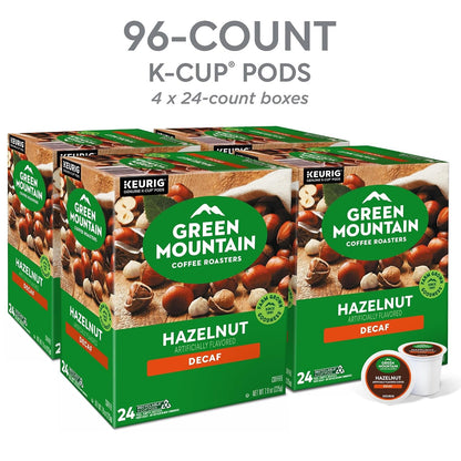 Hazelnut Decaf, Single-Serve Keurig K-Cup Pods, Flavored Light Roast Coffee Pods, 96 Count3