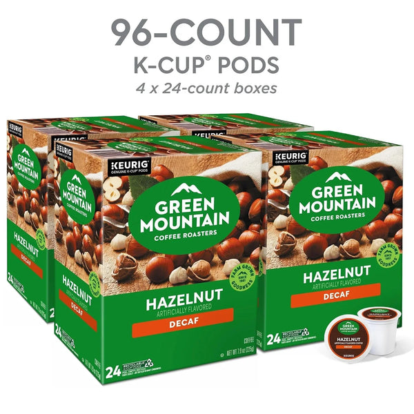 Hazelnut Decaf, Single-Serve Keurig K-Cup Pods, Flavored Light Roast Coffee Pods, 96 Count3