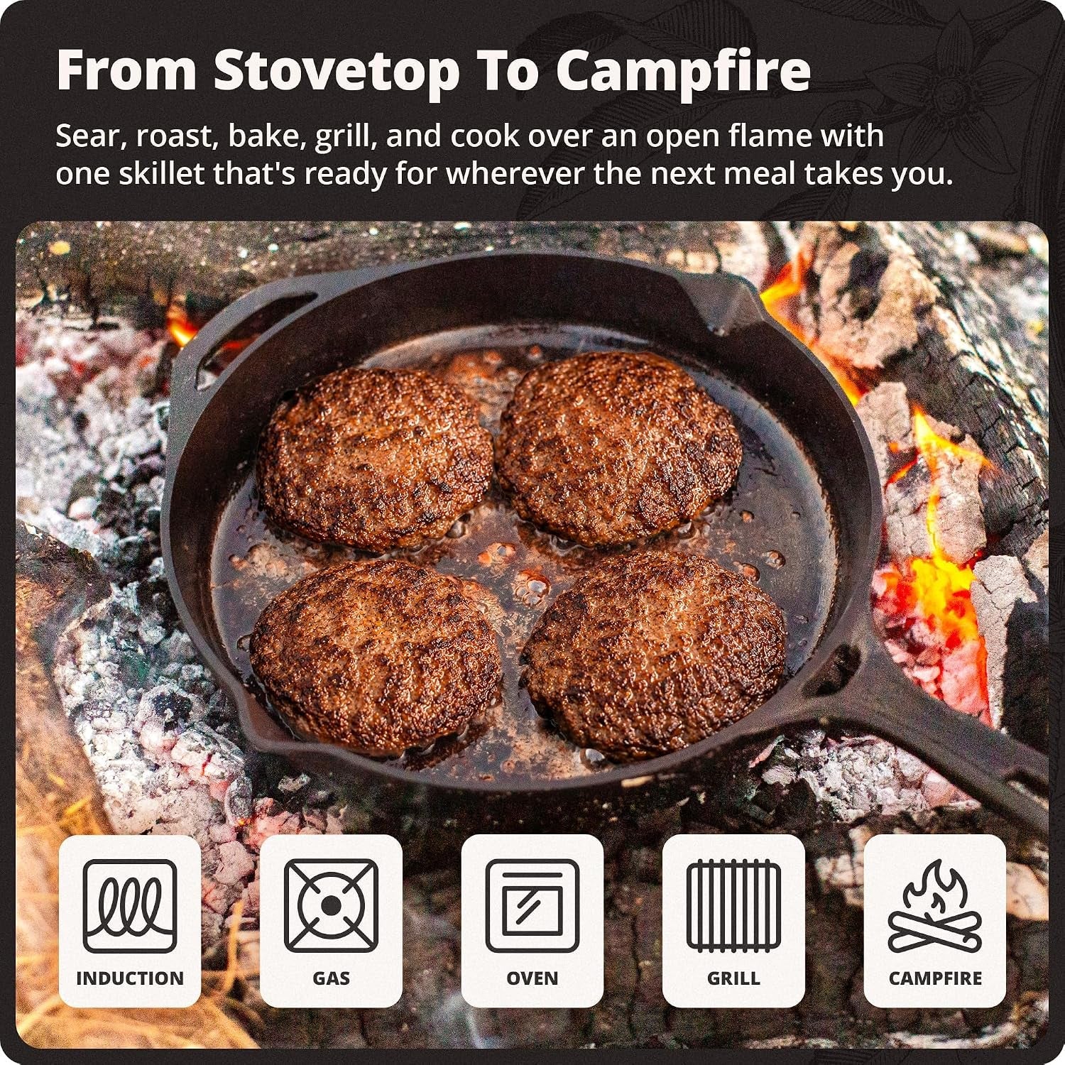12-cast-iron-skillet-smooth-surface-nonstick-like-release-polished-precision-milled-100-organic-flaxseed-oil-no-synthetic-coating-oven-grill-induction-ready-pre-seasoned