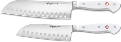 WÜSTHOF Classic White 2-Piece Santoku Set1