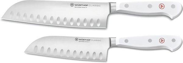 WÜSTHOF Classic White 2-Piece Santoku Set1