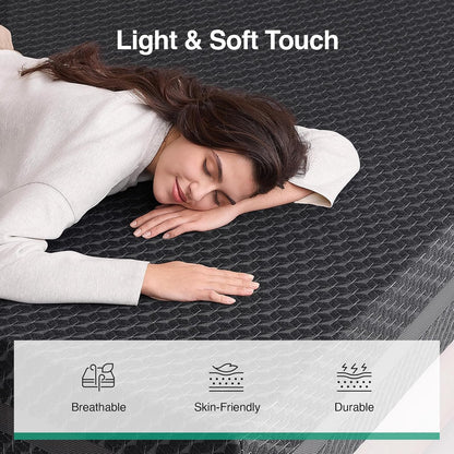 King Gel Memory Foam Mattress 10 Inch for Pressure Relief7