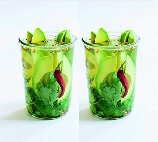 Canning Jars 742 Mold Jars Made of Transparent Glass - Eco-Friendly Canning Jar - Storage for Food, Yogurt with Air Tight Seal and Lid - 1/2 Liter Tall Jar Set - (2 Jars)6