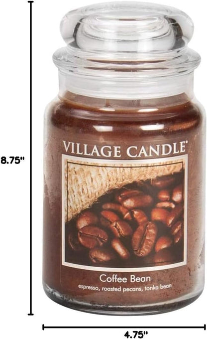 Coffee Bean Glass Jar Scented Candle, Large, 21.25 Oz, Brown6