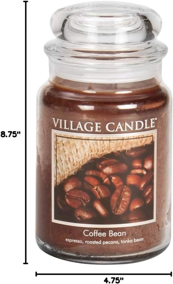 Coffee Bean Glass Jar Scented Candle, Large, 21.25 Oz, Brown6