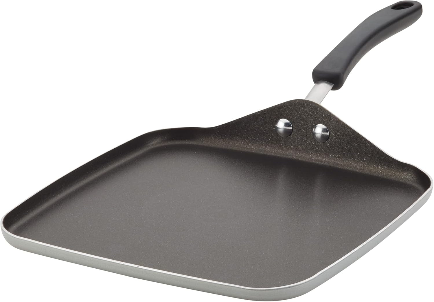 cookstart-aluminum-diamondmax-nonstick-square-griddle-pan-11-inch-silver