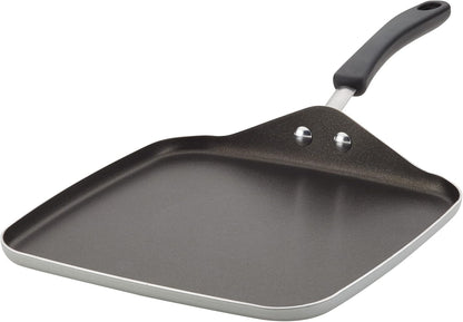 Cookstart Aluminum Diamondmax Nonstick Square Griddle Pan, 11-Inch, Silver1
