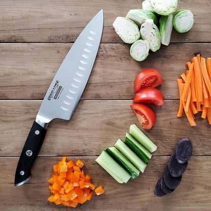 Pro Series 2.0 8-Inch Chef’S Knife - Forged High Carbon 7Cr17Mov Stainless Steel Blade with Ergonomic Black Pakkawood Handle - Full Tang Construction3