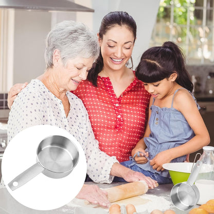 2Pcs 1/2 Measuring Cup Scoops, 125Ml Stainless Steel Half Cup Scoop7