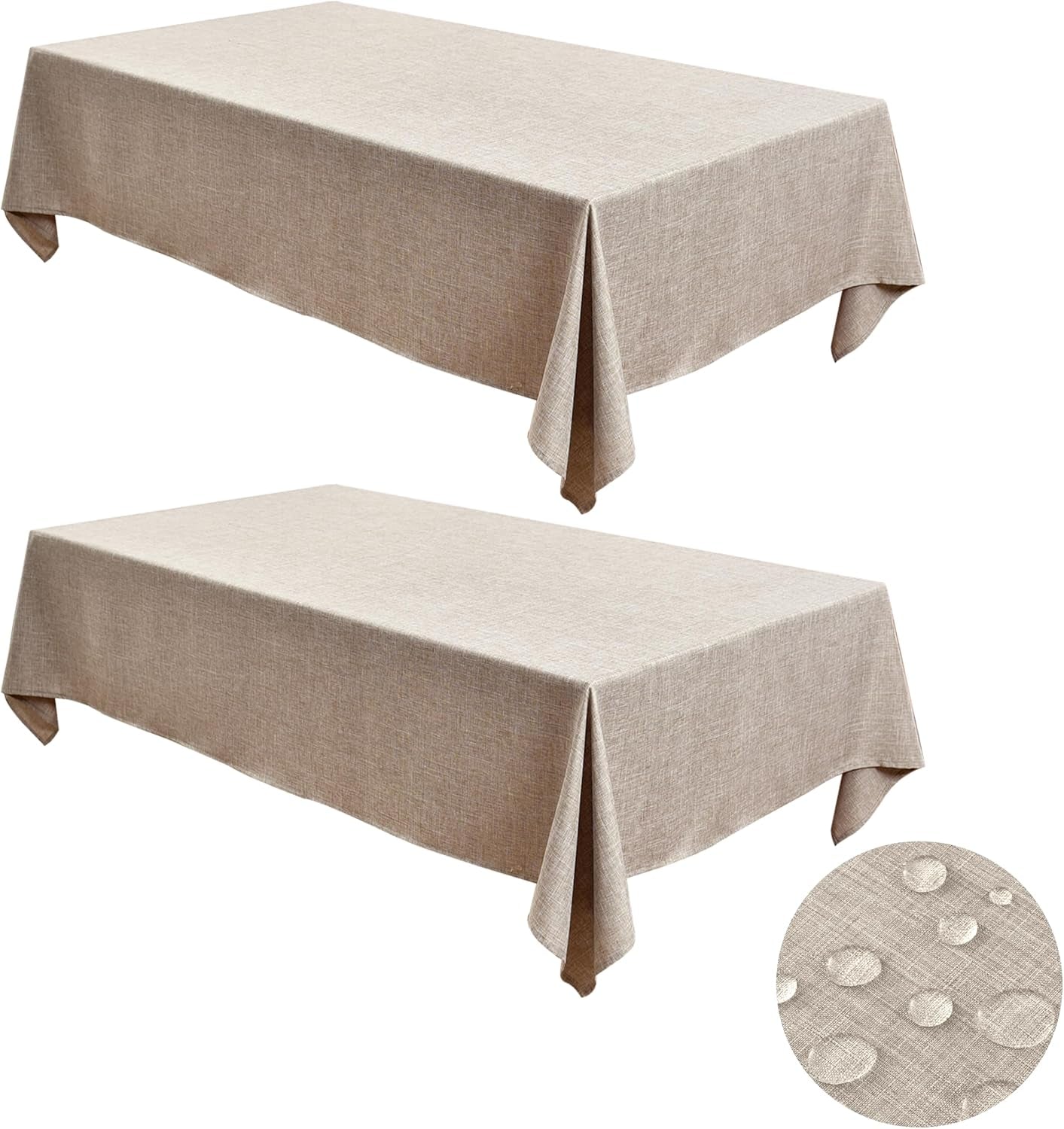 2-pack-linen-textured-rectangle-tablecloths-52-x-70-inch-nature