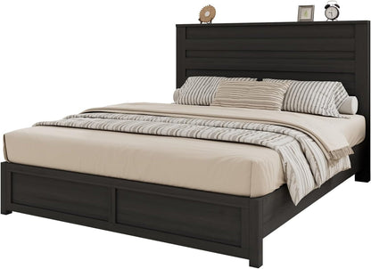 Farmhouse Queen Platform Bed with 49" Headboard & Footboard7
