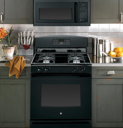 GE JVM3160DFBB 30" Over-The-Range Microwave Oven with 1.6 Cu. Ft. Capacity in Black | 1.6 Cu Ft Capacity, 1000W, 300 CFM 2-Speed Vent, Auto and Time Defrost, Convenience Controls4