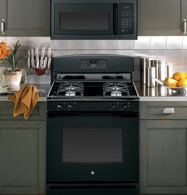 GE JVM3160DFBB 30" Over-The-Range Microwave Oven with 1.6 Cu. Ft. Capacity in Black | 1.6 Cu Ft Capacity, 1000W, 300 CFM 2-Speed Vent, Auto and Time Defrost, Convenience Controls4