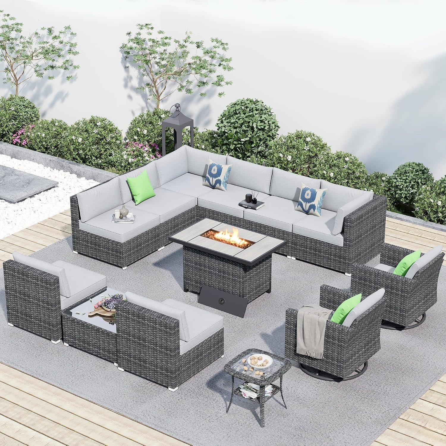 13-piece-patio-sectional-furniture-set-with-fire-pit-table-modern-wicker-outdoor-conversation-sofa-sets-all-weather-modular-l-shaped-outside-couch-swivel-chair-setlight-grey