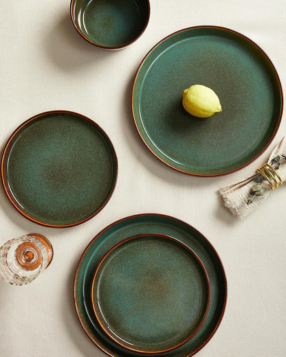 Ceramic Plates and Bowls Sets for 4, 12Pcs Dinnerware Sets, Dish Set7