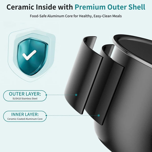 10-In-1 Electric Pressure Cooker, 3 Quart Multi Cooker for Rice, Stew and Steam, Small Programmable Stainless Steel Pot with Slow Cook Function and Ceramic Inner Pot6