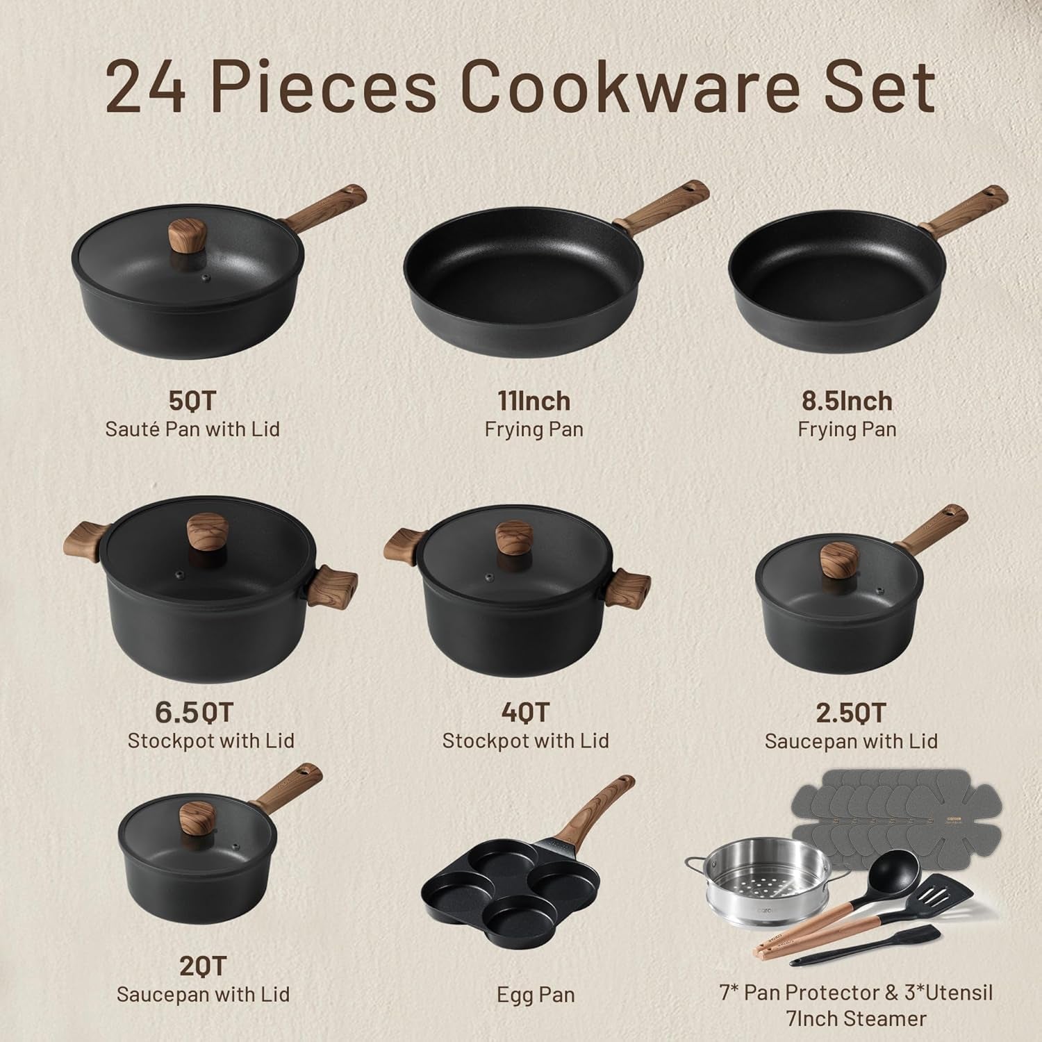 24pcs-nonstick-cookware-sets-pots-and-pans-set-titanium-infused-ultra-durable-fast-even-heating-easy-clean-all-stovetop-compatible-with-6-5-qt-stockpot-egg-pan