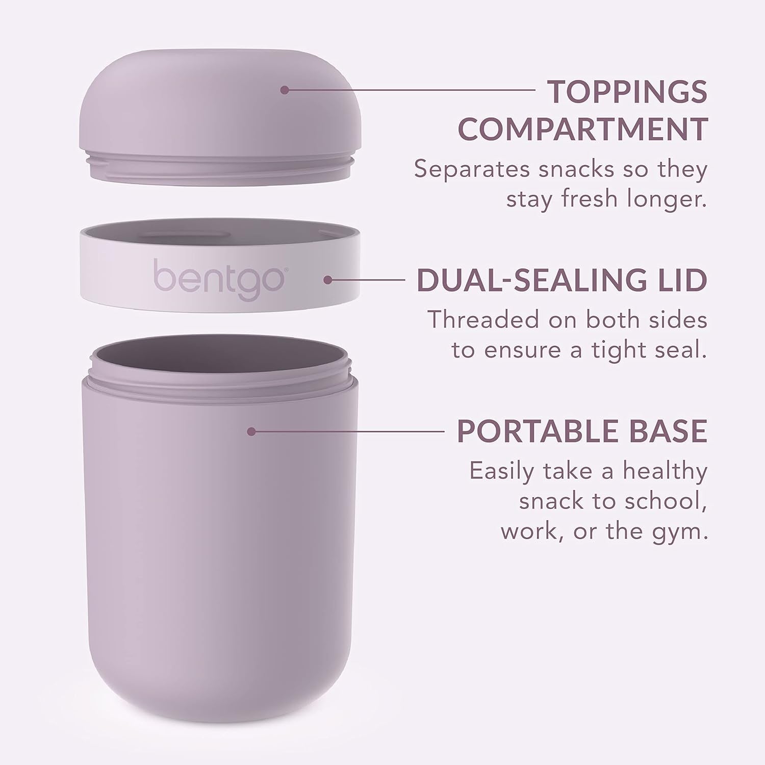 bentgo-snack-cup-leak-proof-snack-container-with-toppings-compartment-dual-sealing-lid-airtight-microwave-safe-base-freezer-top-rack-dishwasher-safe-orchid
