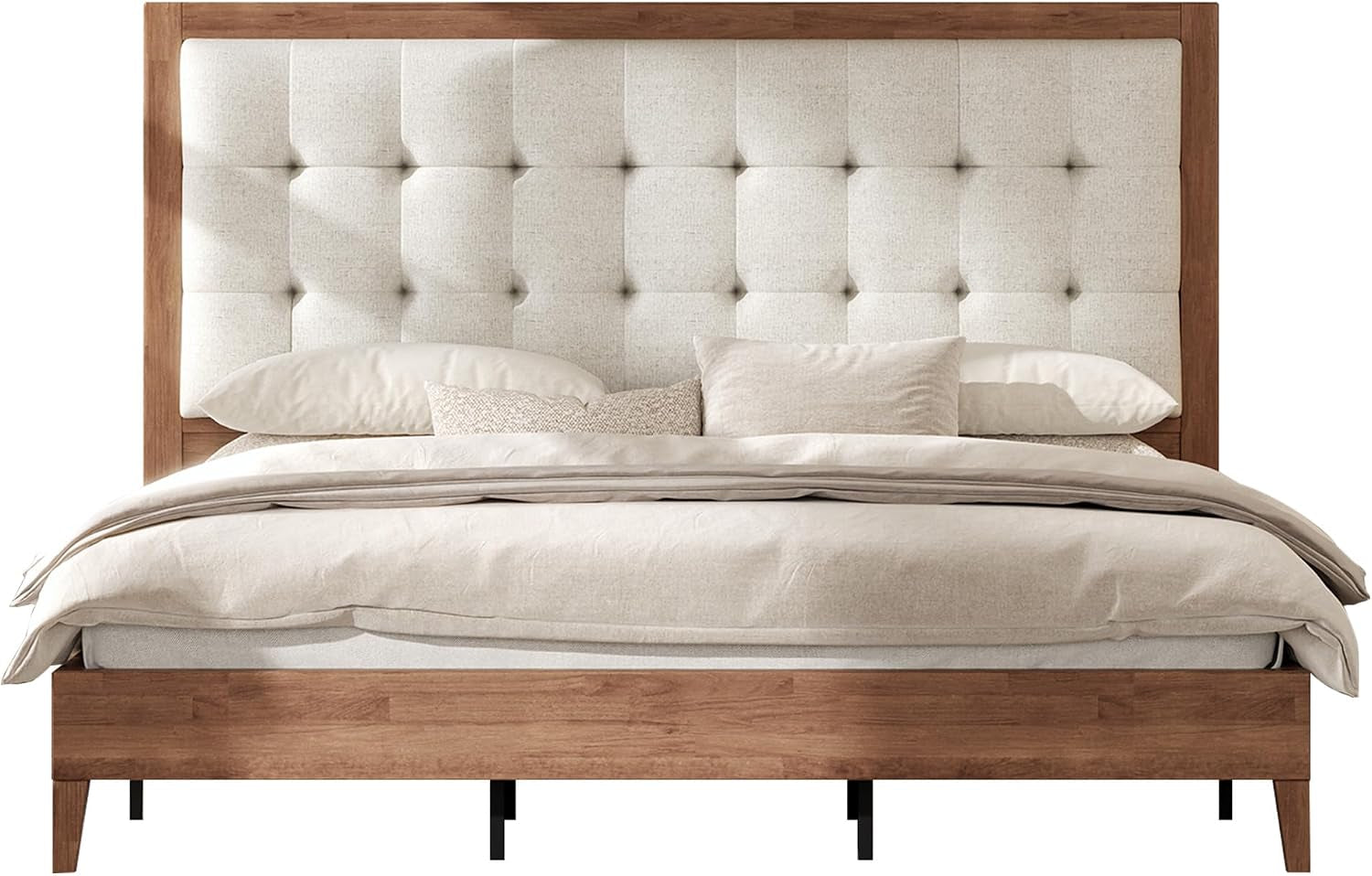 solid-wood-king-bed-frame-50-2-upholstered-headboard-walnut