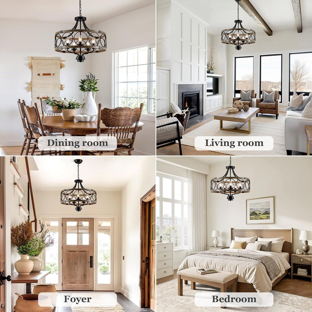 rustic-drum-chandelier-5-light-black-and-imitation-wood-farmhouse-ceiling-light-fixture-round-wood-grain-finish-adjustable-height-for-dining-room-hallway