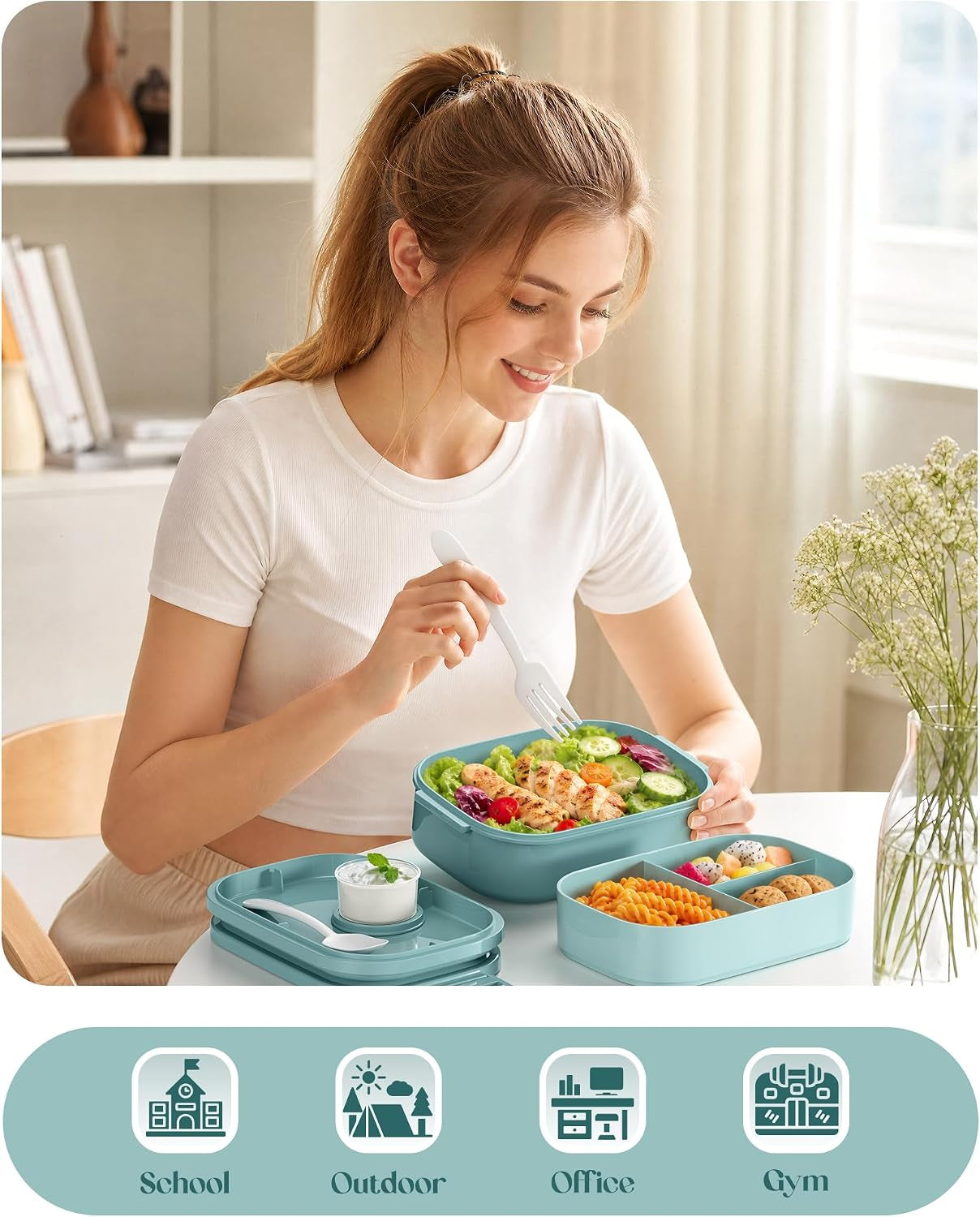 bento-lunch-box-65-oz-3-tier-stackable-lunch-container-adjustable-2-3-tier-design-bpa-free-food-grade-plastic-leakproof-microwave-dishwasher-safe-green