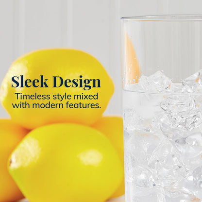Classic Clear Plastic Reusable Drinking Glasses (Set of 6) 16Oz Water Cups | Bpa-Free Tumblers, Made in USA | Top-Rack Dishwasher Safe5